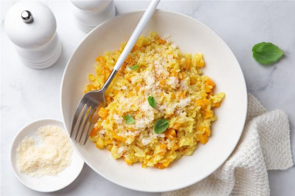 Winterliches Gemüse-Risotto mit Käse - So schmeckt NÖ