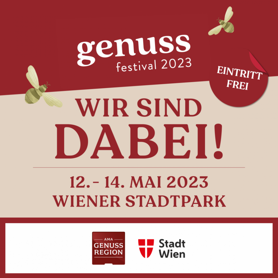 Wir sind dabei- Sujet Genuss Festival
