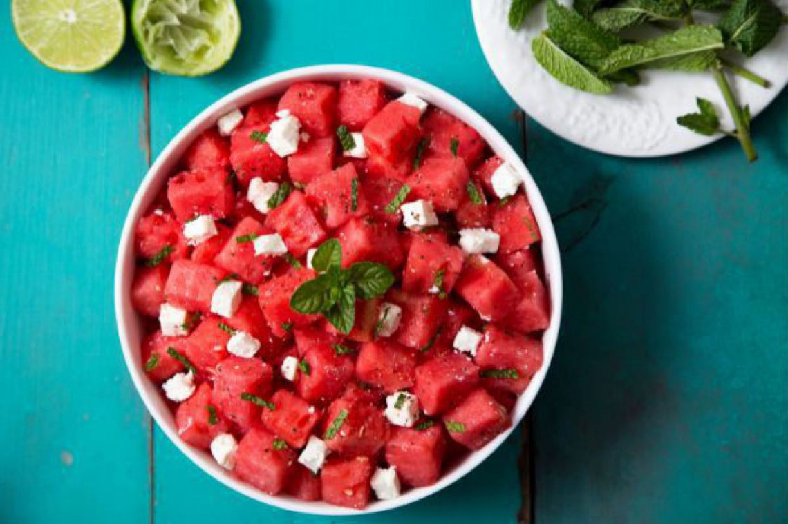 Melonen Feta Salat