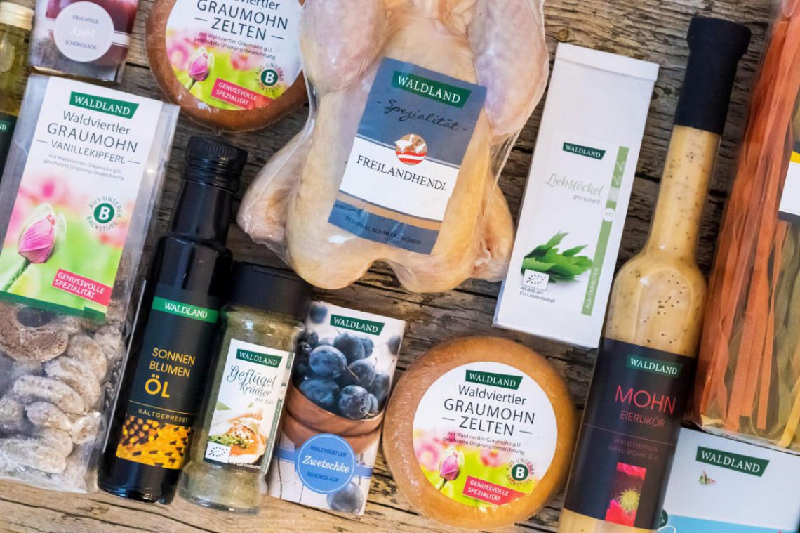 Produktvielfalt von Waldland