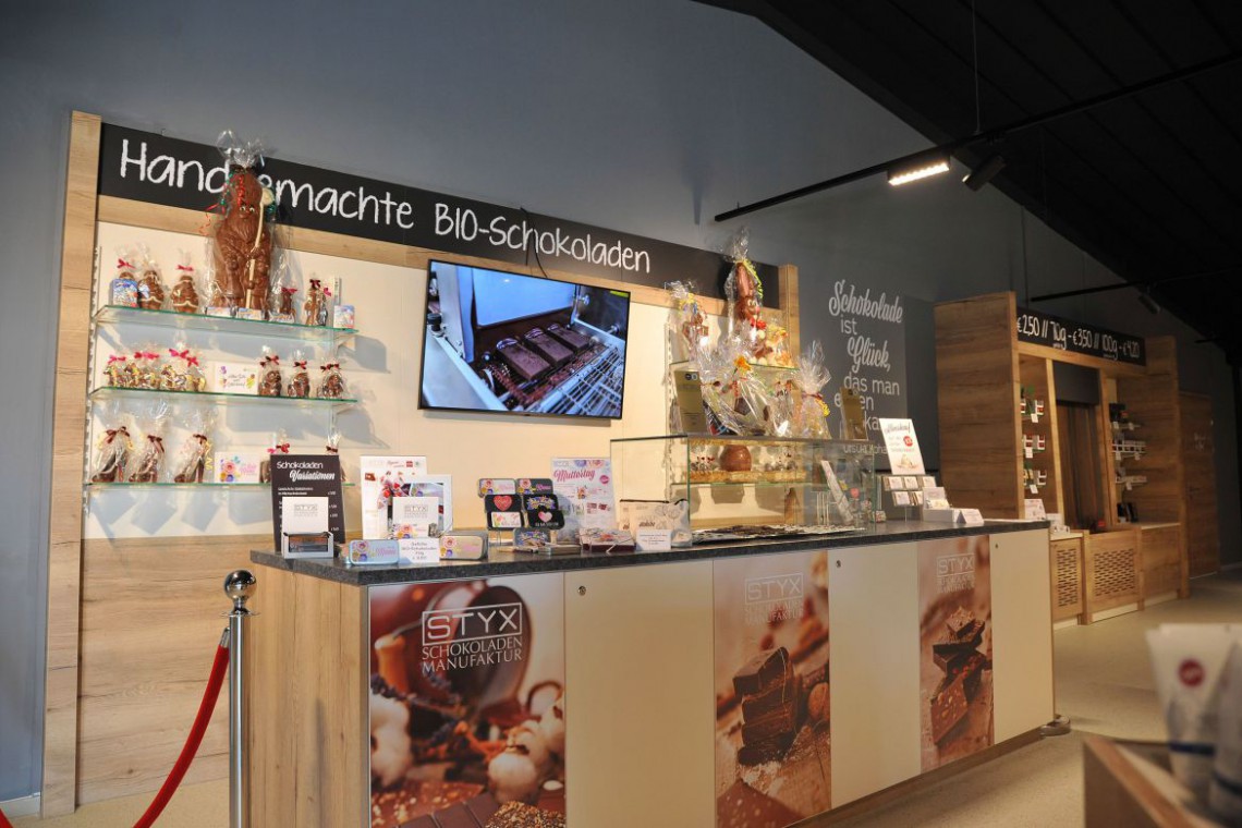 World of Styx Verkaufsraum im Welcome Center