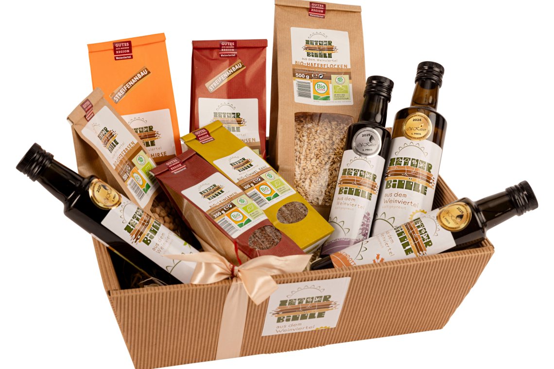 eine gesunde Bio-Geschenkbox von Biohof Zetner