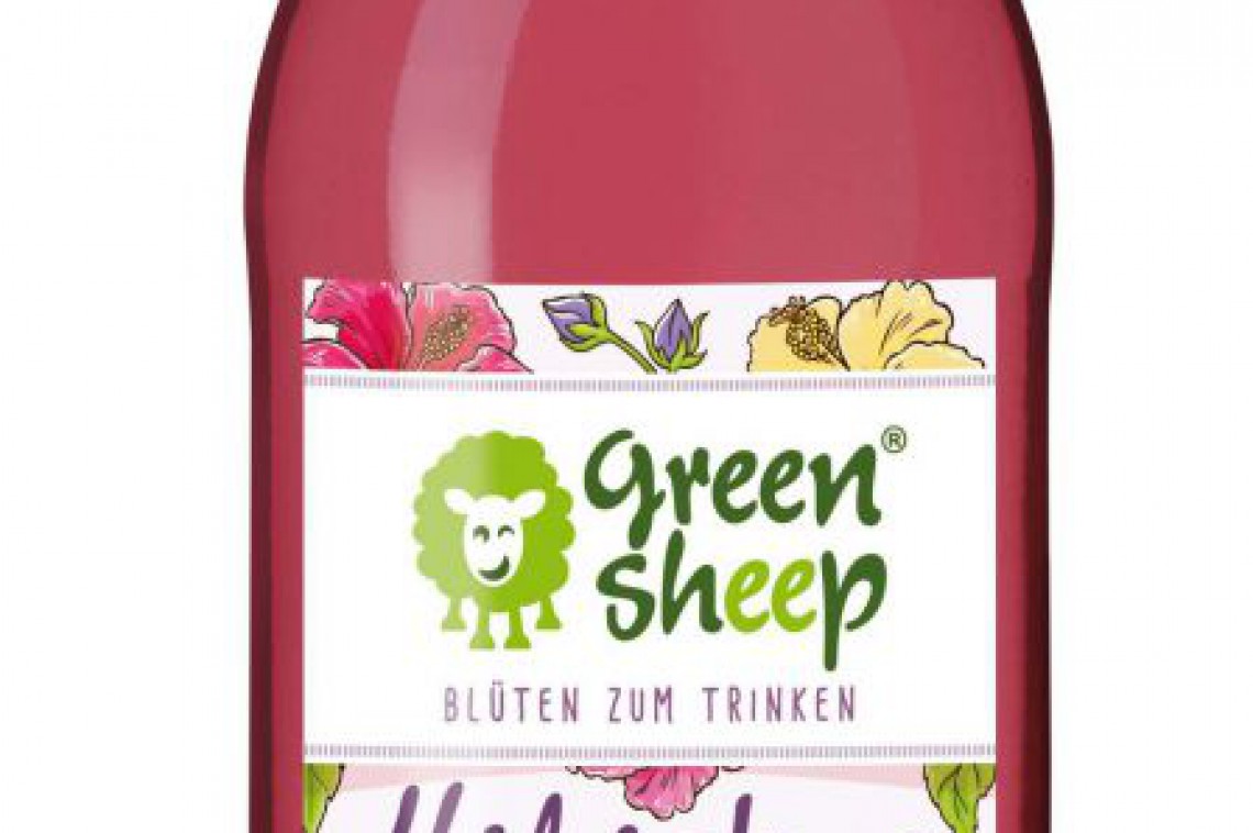 Eine Flasche Hibiskusbl&uuml;tensirup