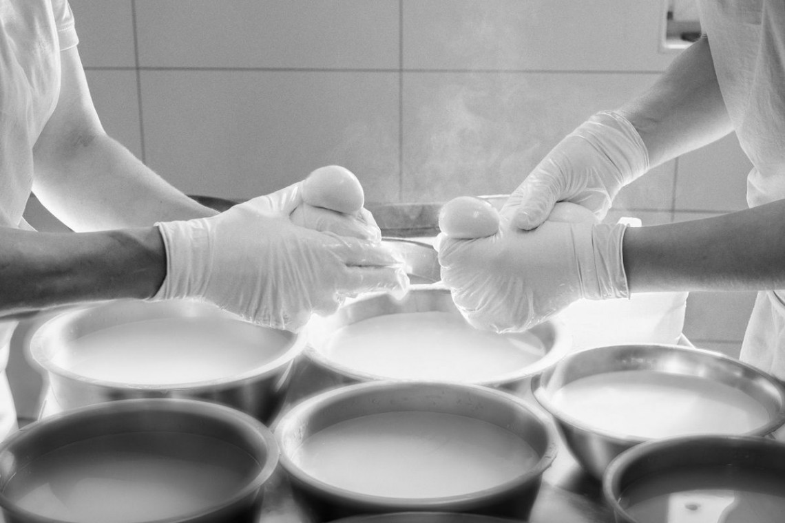 Mozzarellaproduktion