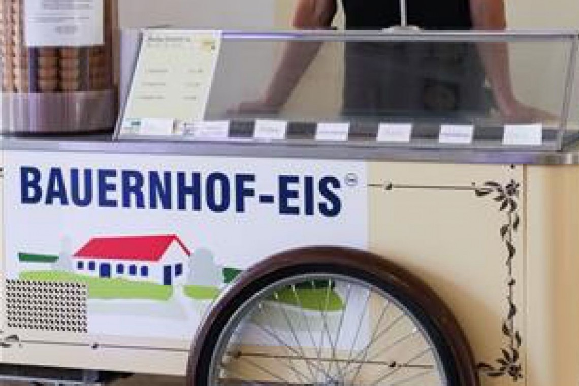 Bauernhof-Eis Stand