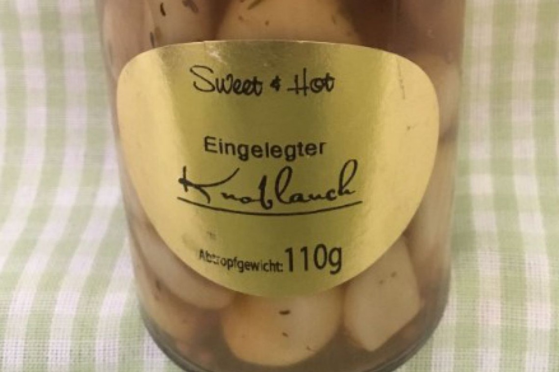 Herbert Böhm eingelegter Knoblauch