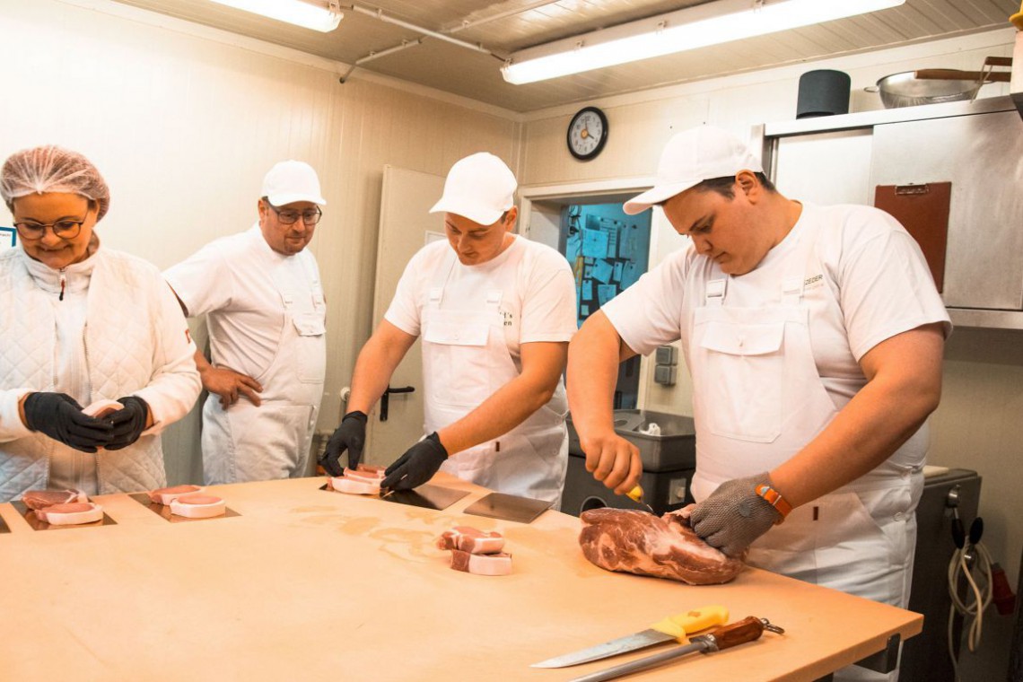 Verarbeitung von Fleisch