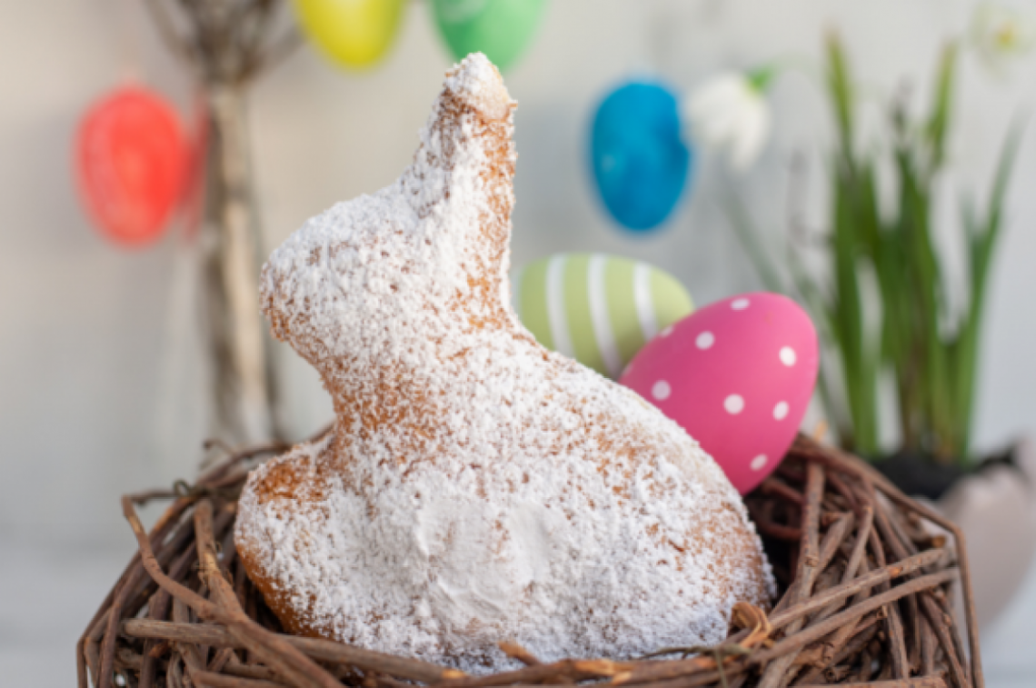 Osterhase aus glutenfreiem Teig