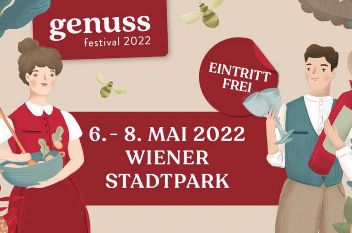 Sujet für die Veranstaltung Genuss Festival 2022 im Stadtparkt, Wien