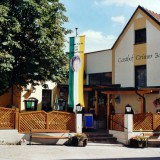 Bild anzeigen: Gastgarten des Gasthofes Grüner Baum