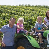Bild anzeigen: Weingut Hellmer Traktor und Familie