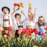 Bild anzeigen: Hauer Hauersdorf Kinder im Blumenfeld