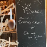 Bild anzeigen: Gefl&uuml;gelhof Scheibenreif Kreidetafel