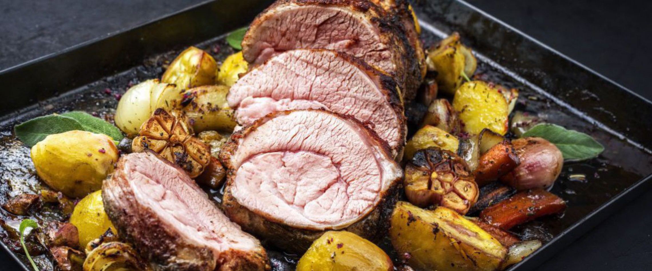 Lammbraten auf Grillgem&uuml;se