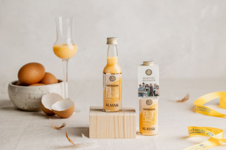Eierlik&ouml;r in kleiner Flasche von Abhof H&ouml;finger