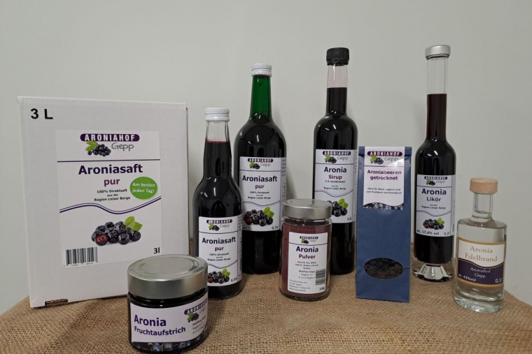 Produkte vom Aroniahof Gepp