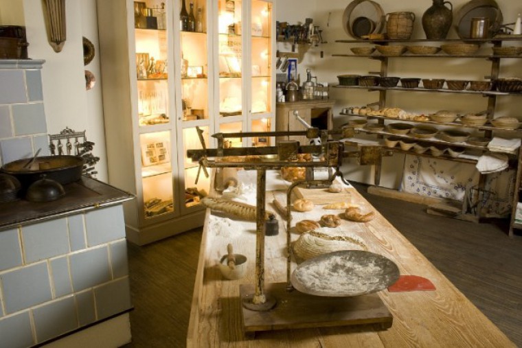 Stummvoll Bäckereimuseum-Arbeitstisch