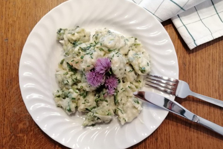 Spinatnockerl mit K&auml;se