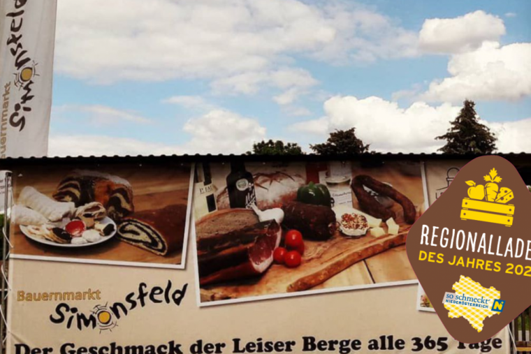 Der Bauermarkt Simonsfeld wurde mit der Auszeichnung "Regionalladen des Jahres 2022" ausgezeichnet.