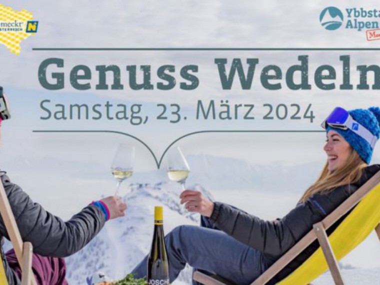 Sujet der Veranstaltung der Ybbstaler Alpen am Hochkar - Genuss Wedeln am 23. März 2024 am Hochkar