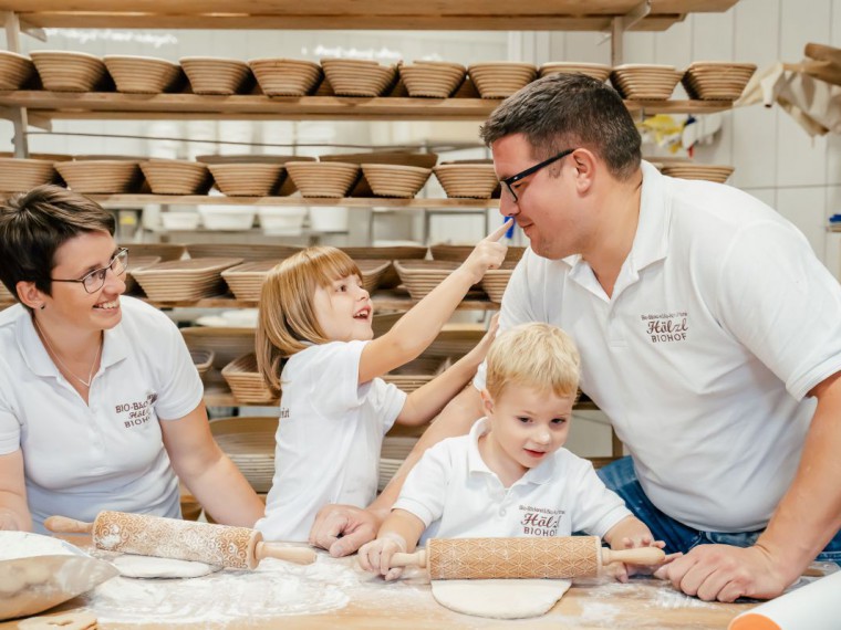 Familienfoto der Bäckerei Hölzl